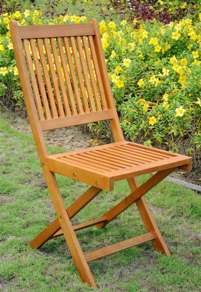 Balau Wood Folding Patio Chair - Set of 2 A234202