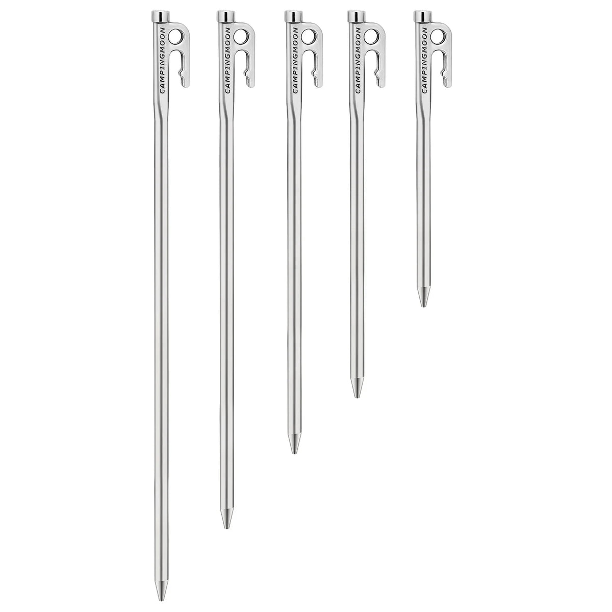 Heavy Duty Steel Tent Stakes Pegs with Hook and Hole Design H675