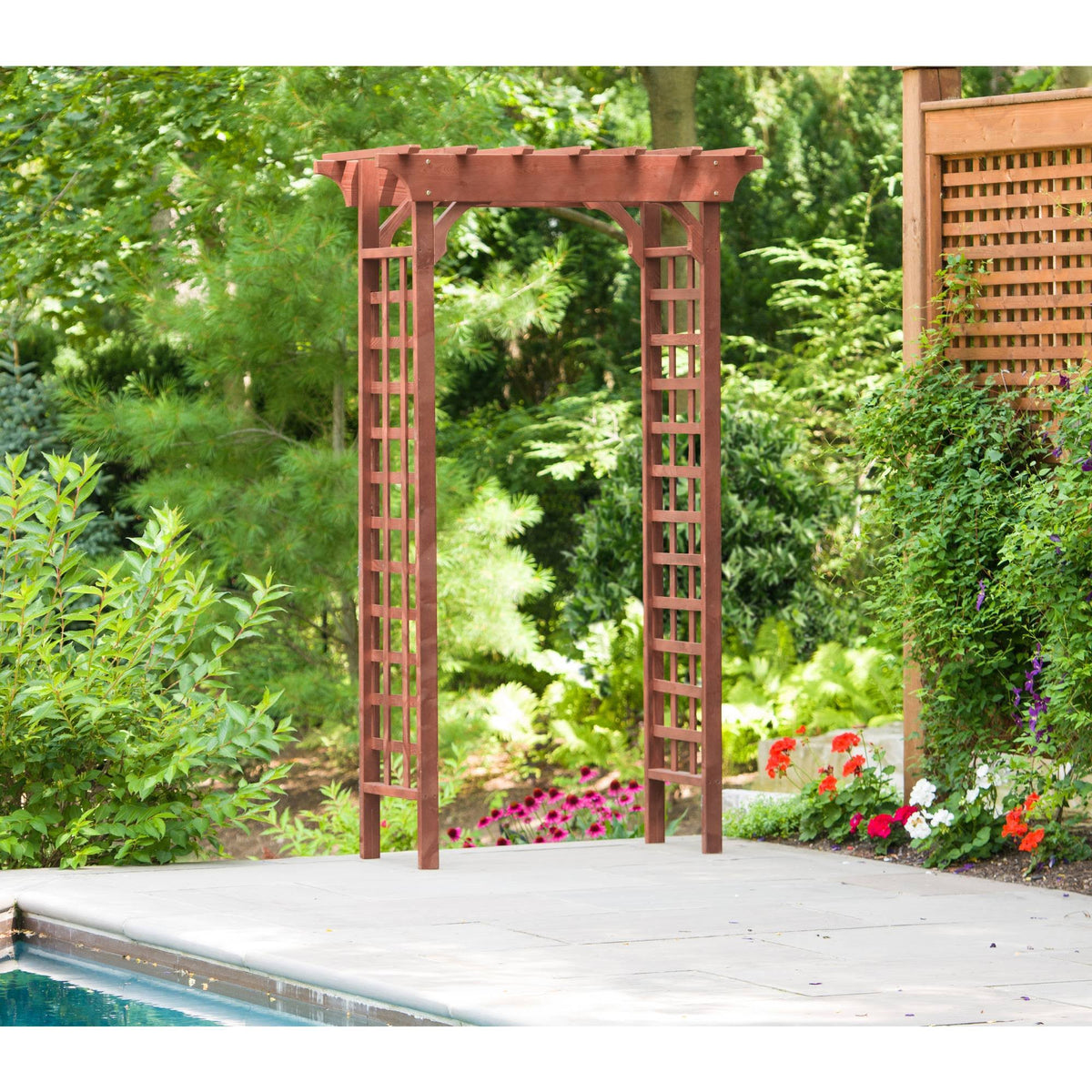 Medium Brown Garden Arbor N891