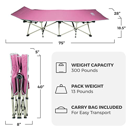 Folding Camping Cot 300 lbs H672471