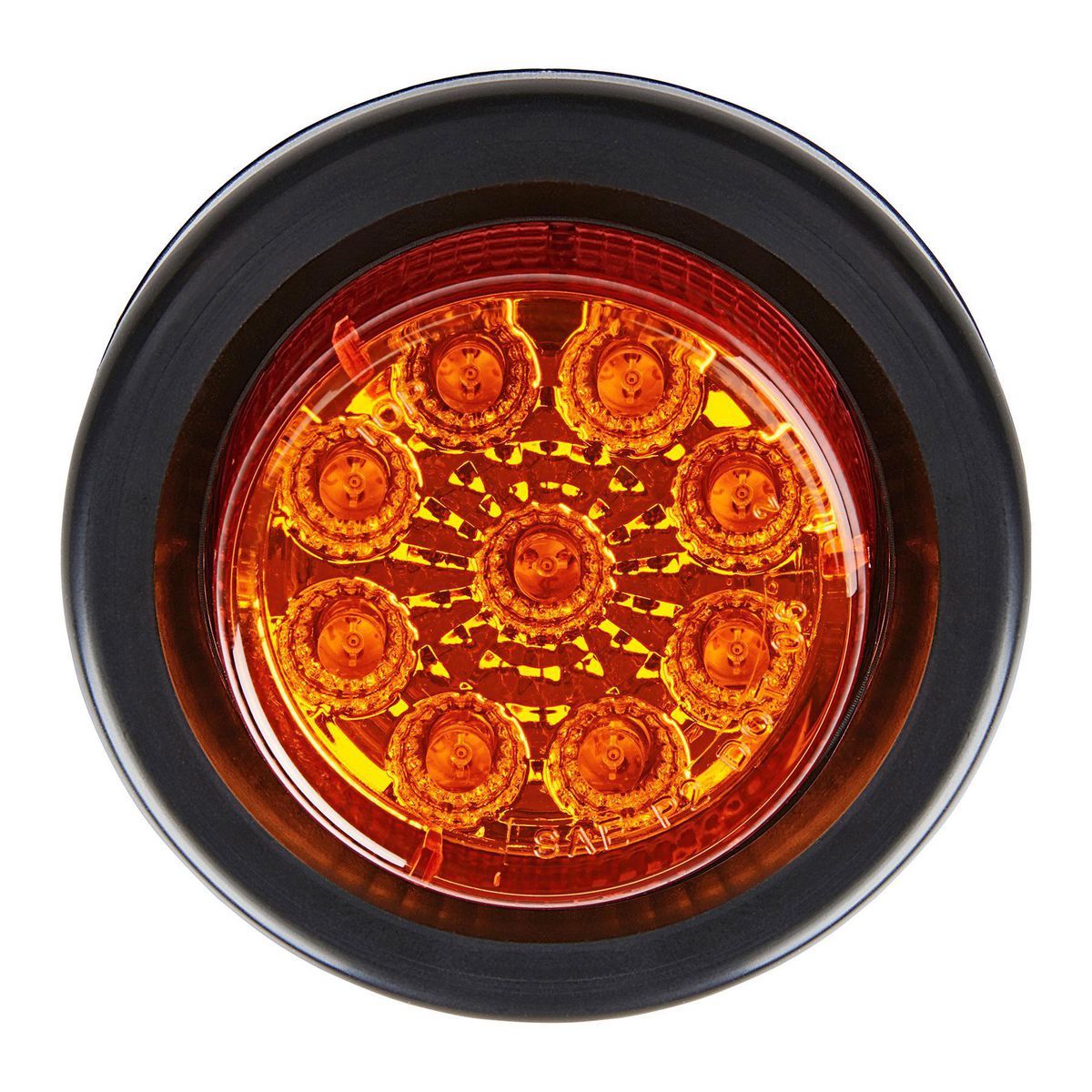 2 in. Round Amber LED Marker Trailer Tail Light B5747