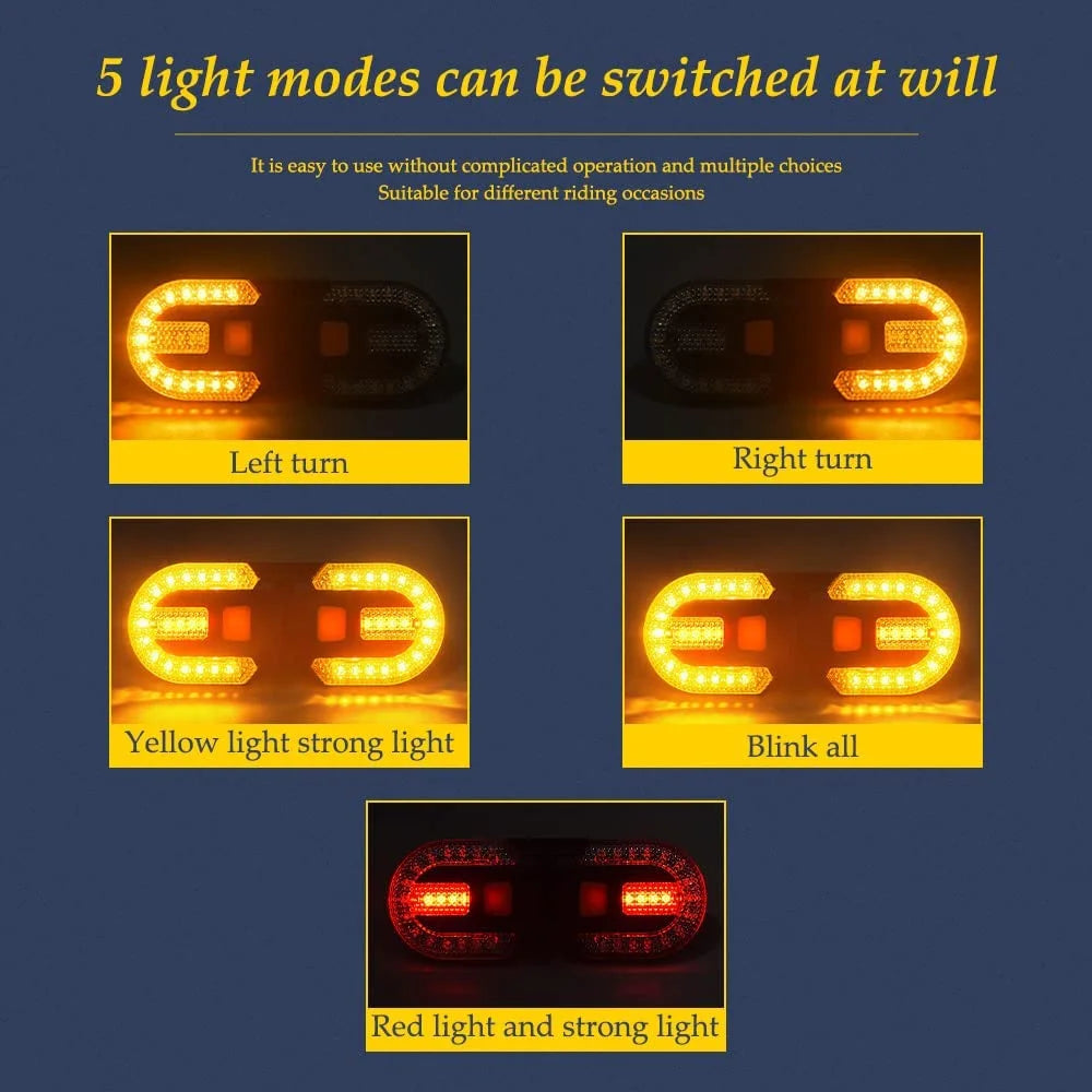 2 Pack Bike Tail Light with Remote Control M647466