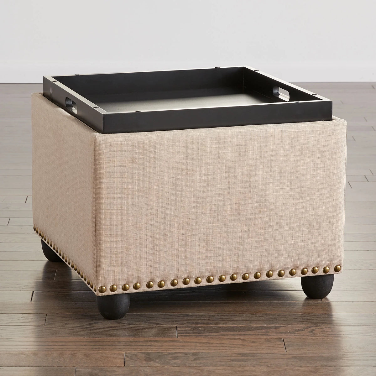 Studded Ottoman With Tray 400 Lb. Capacity U565340
