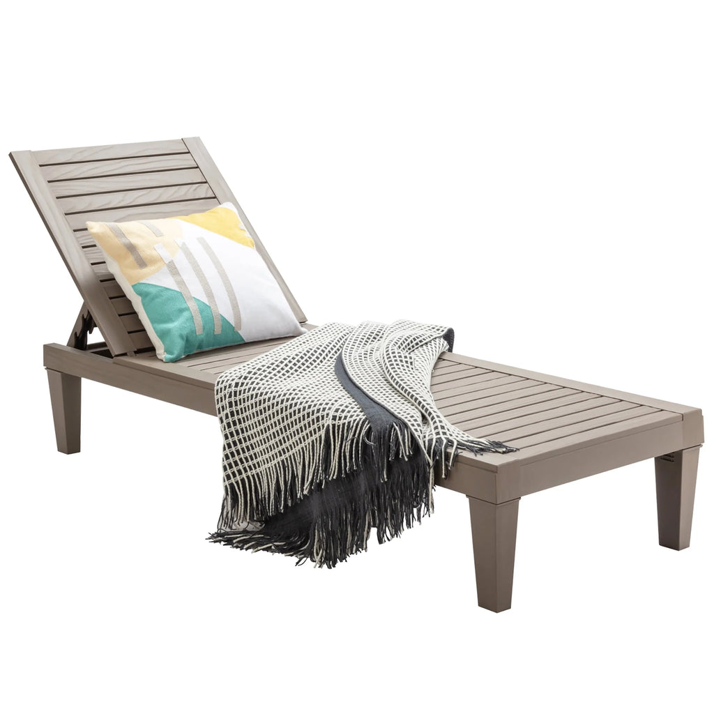 Adjustable Black Patio Lounge Chair I362328
