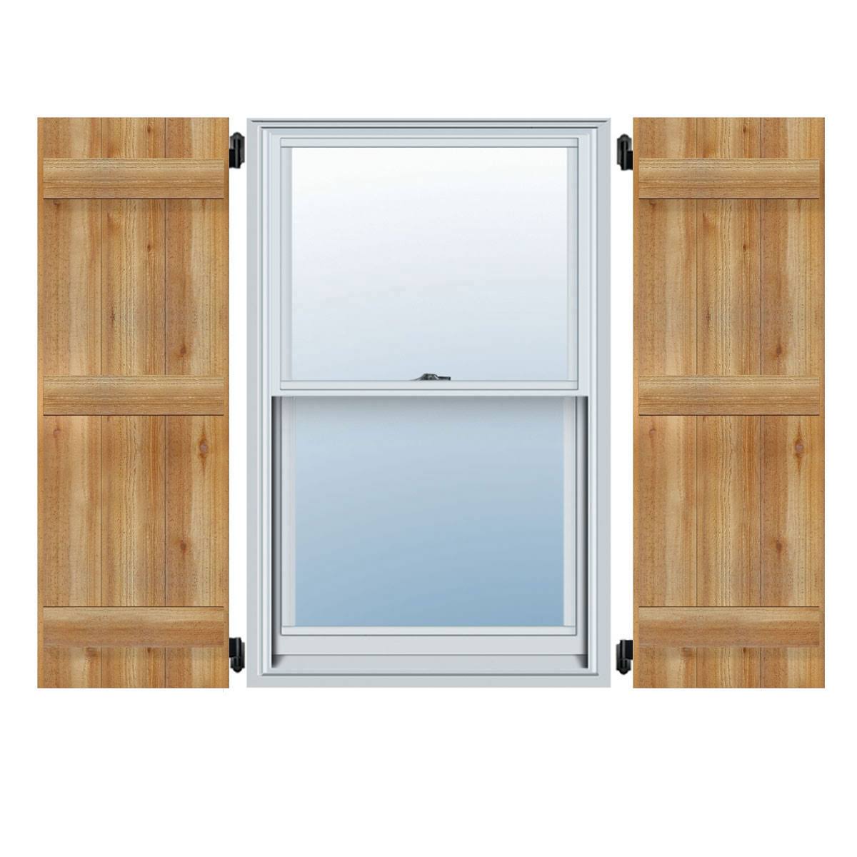 Rough Sawn W Board-n-Batten Shutters Z30020
