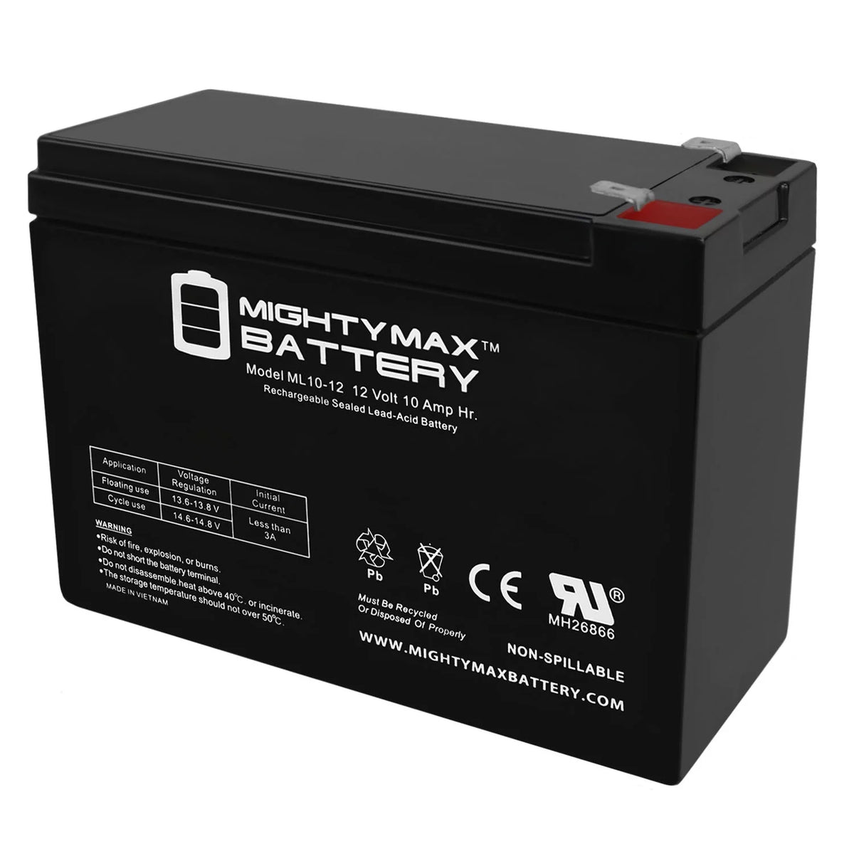 12V 10AH Battery with 12V Charger B120