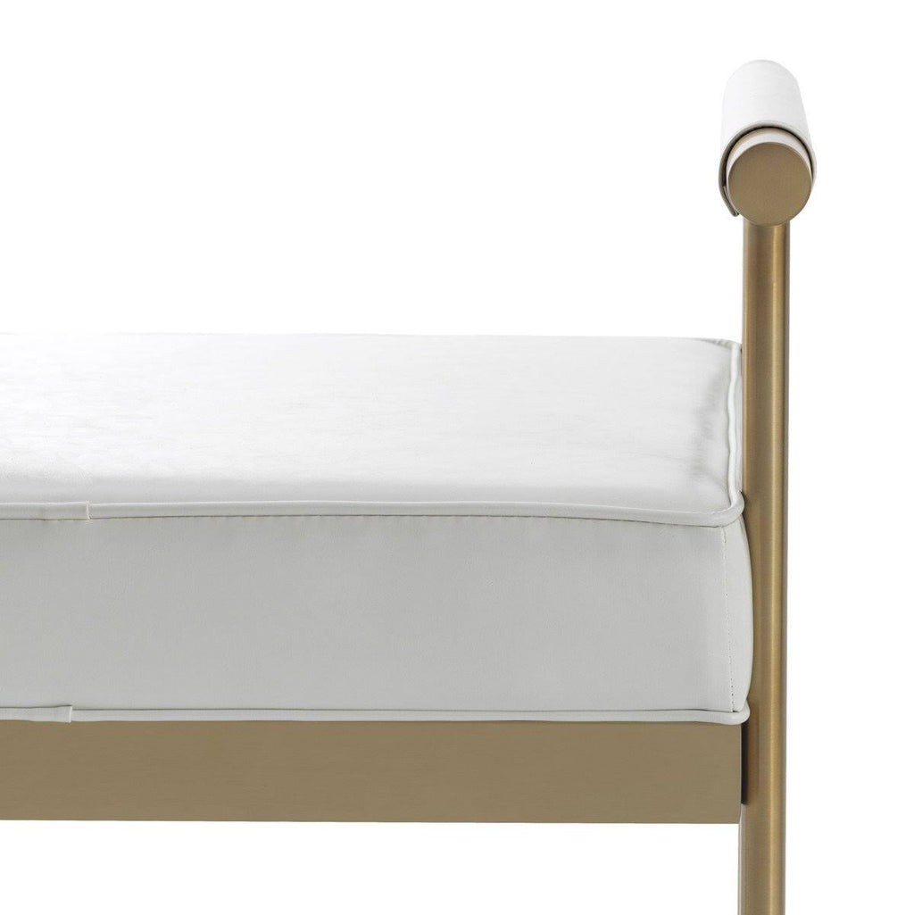 White Eco-Leather Bench Z204606