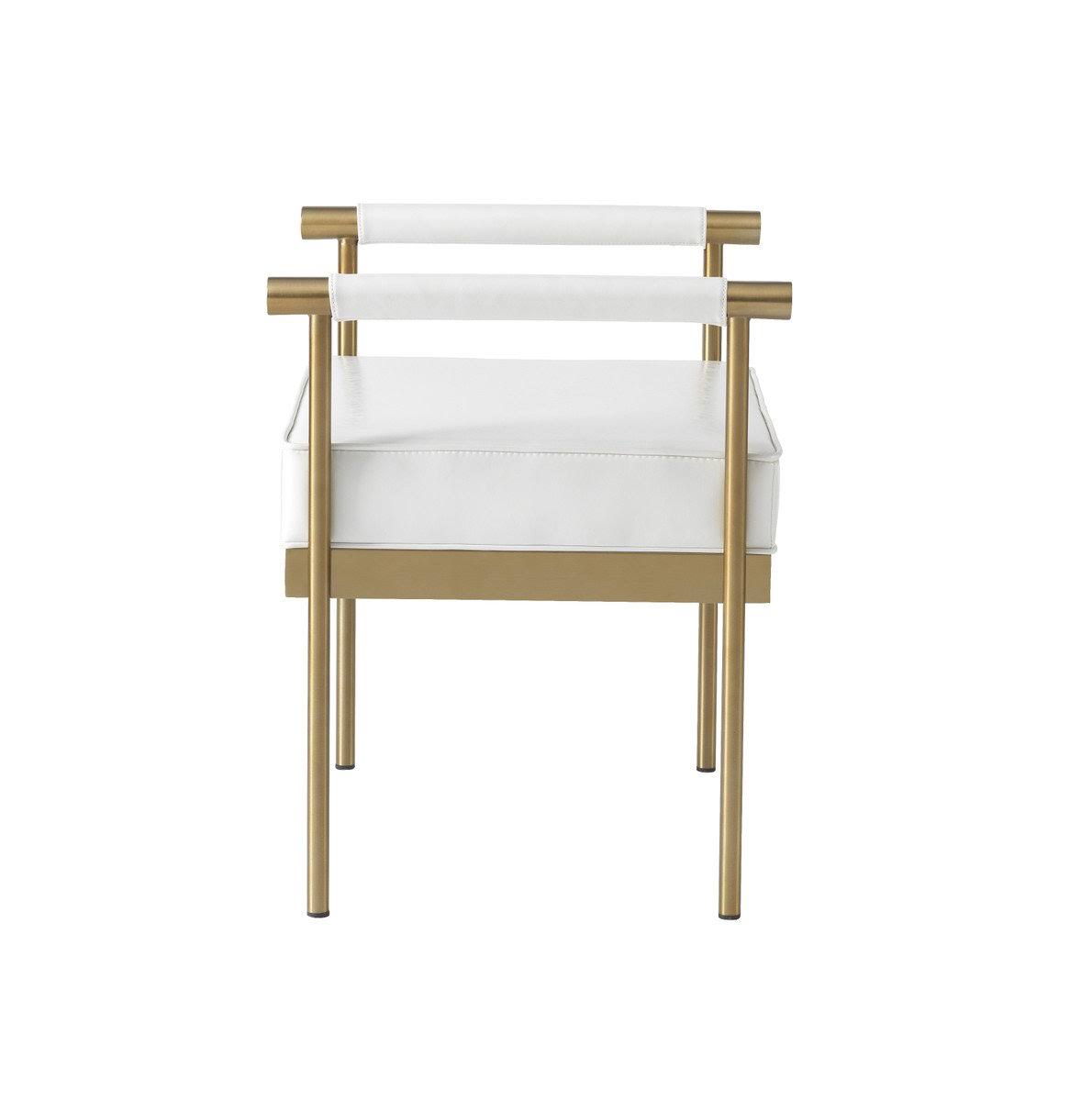 White Eco-Leather Bench Z204606