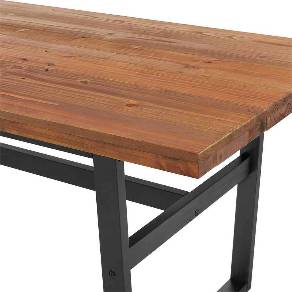 72" Dining Table with Solid Cedar Top in Chestnut O80776