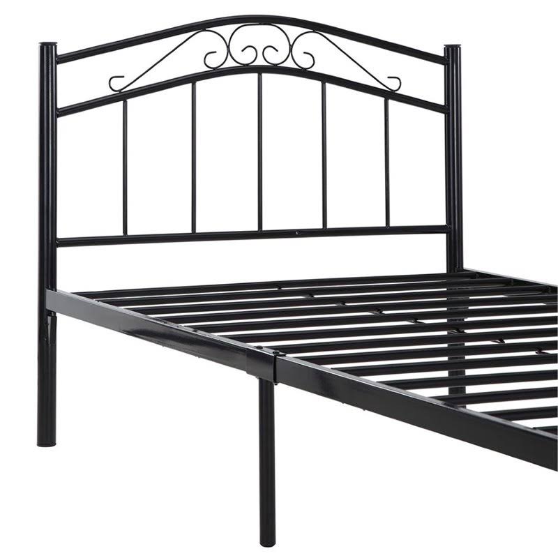 Twin Metal Bed in Black B397091