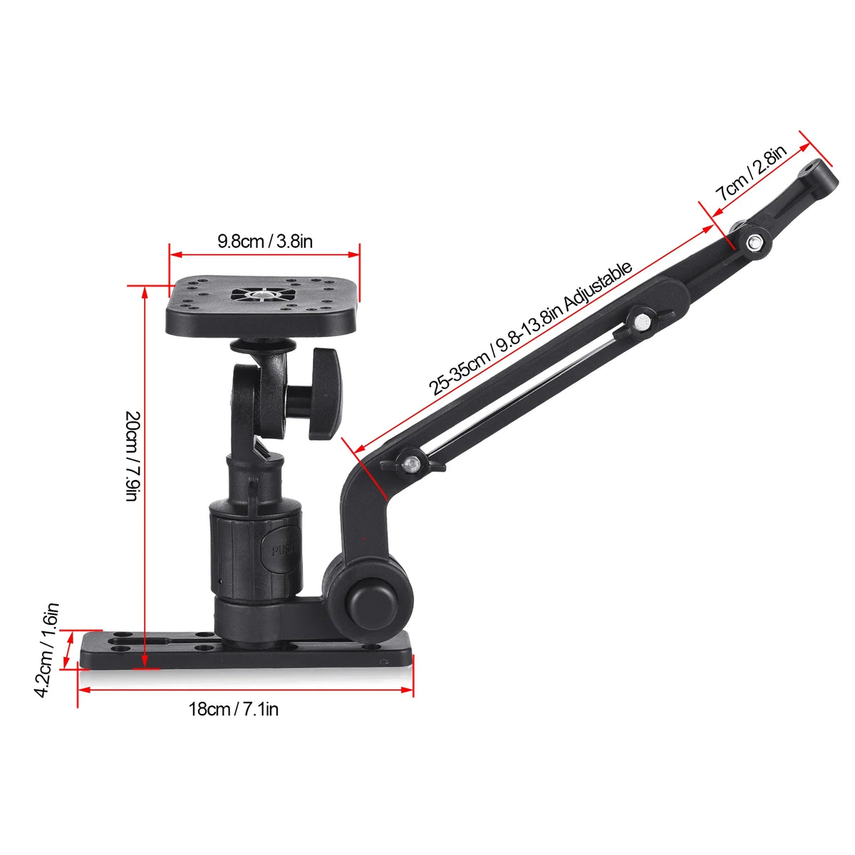Kayak Fish Finder Mounting Plate Transducer Mounting Arm Adapter B422337