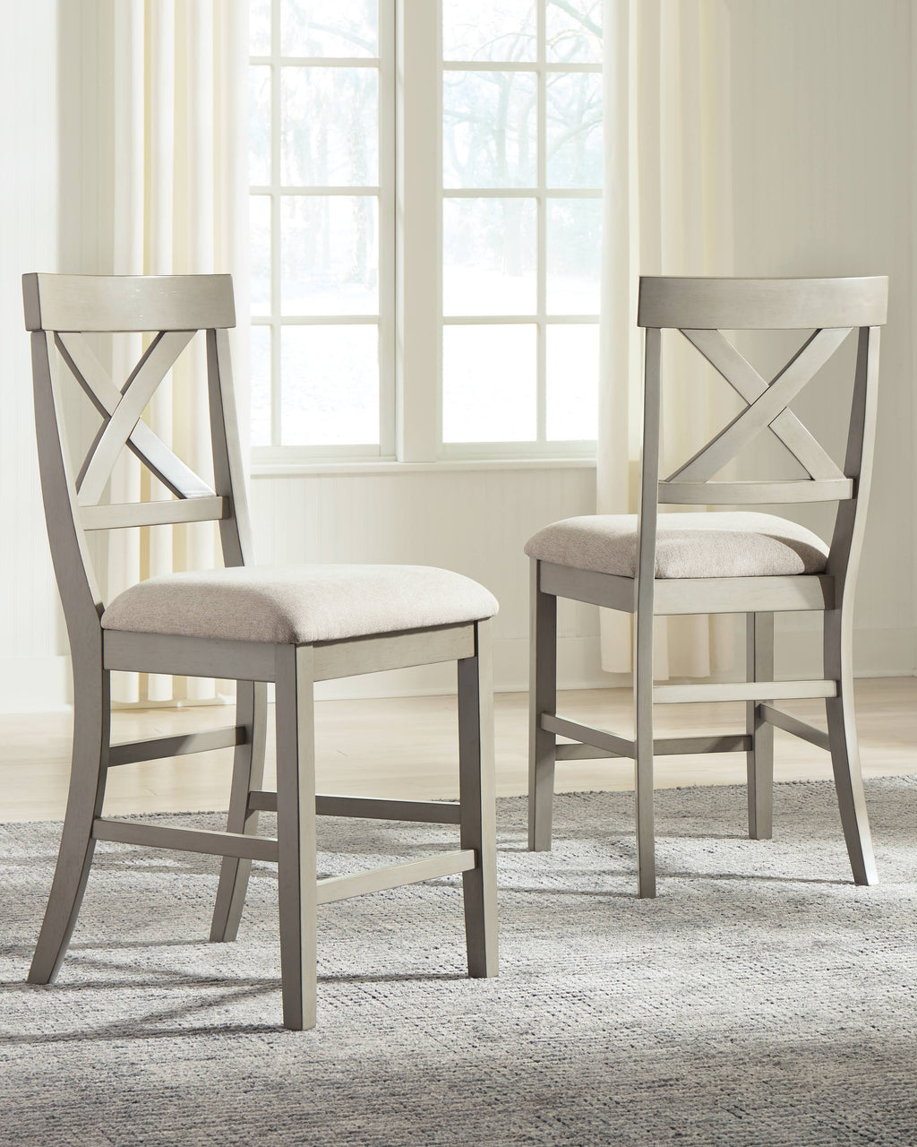 Upholstered Barstool (Set of 2) E89123