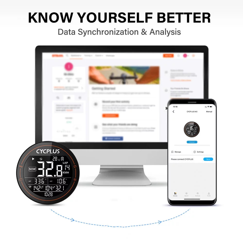 Wireless Bike Computer Speedometer Waterproof with Cadence Sensor Heart Rate Monitor B891416