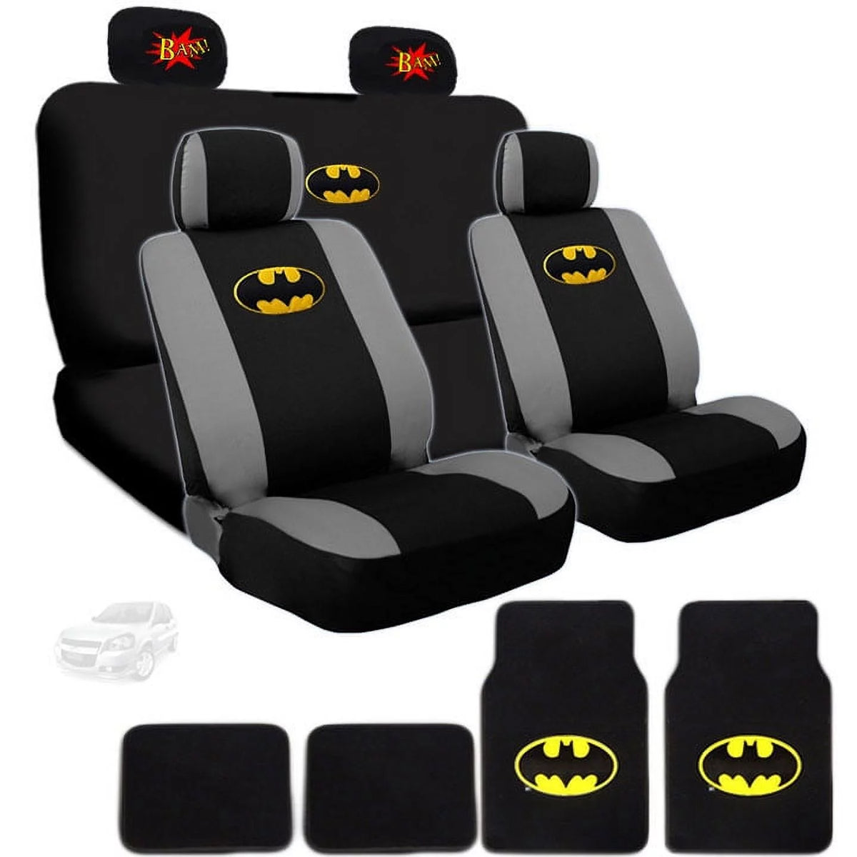 Universal Size Fabric Car Seat Covers and Carpet Floor Mats Z973