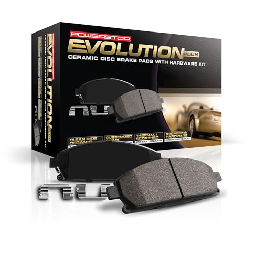 Front Ceramic Brake Pads with Hardware B502