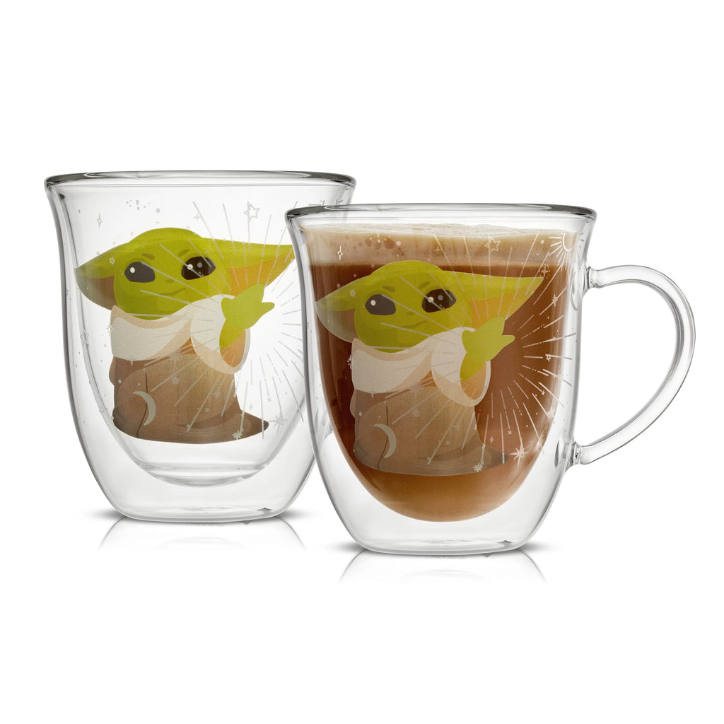 Double Wall Glass Mugs Set of 2 13.5 oz O73135