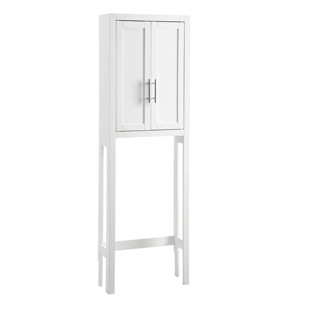 White/Nickel Wood/Metal Spacesaver F85779