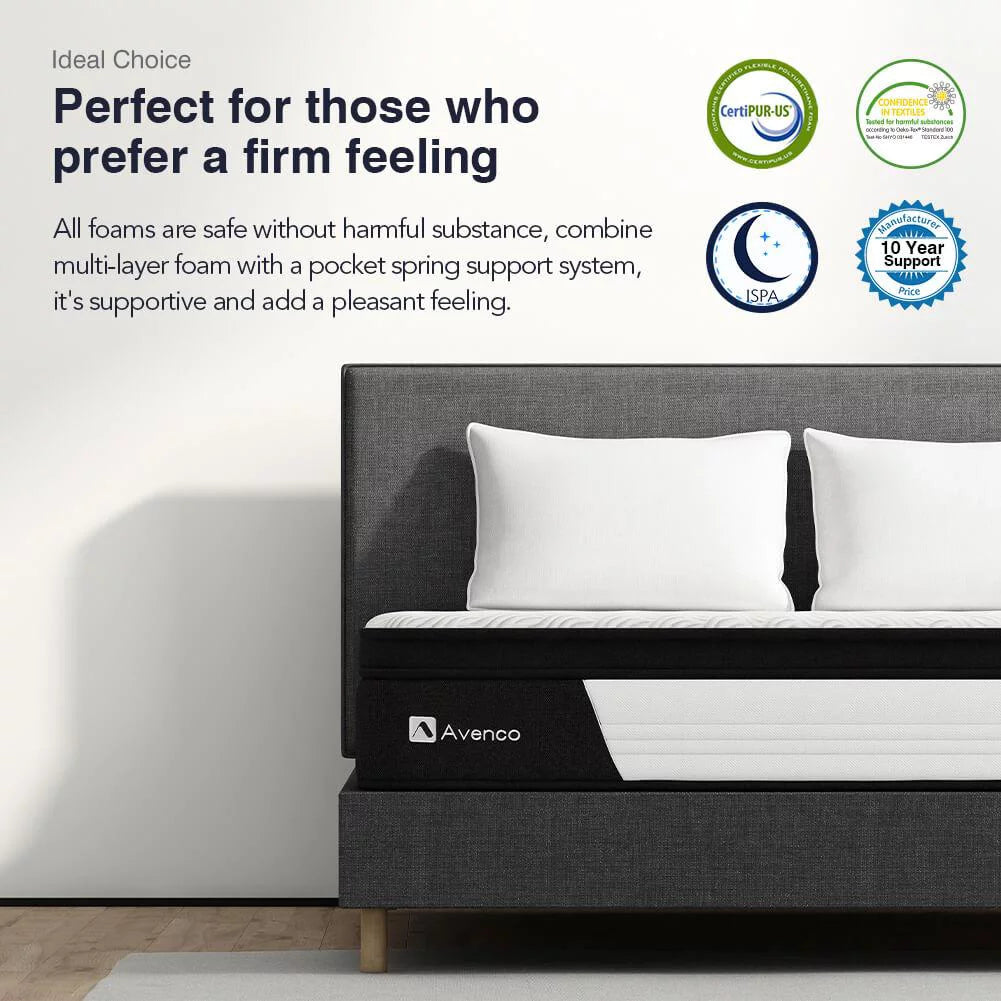 Full Size Firm 10-Inch Hybrid Mattress in a Box A10886