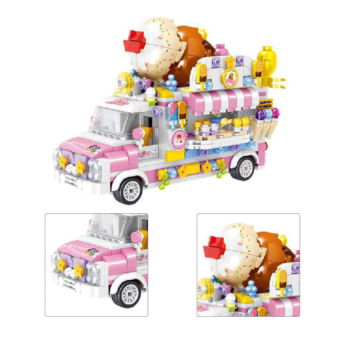 Dining Car Building Blocks Toy 593 Blocks X808