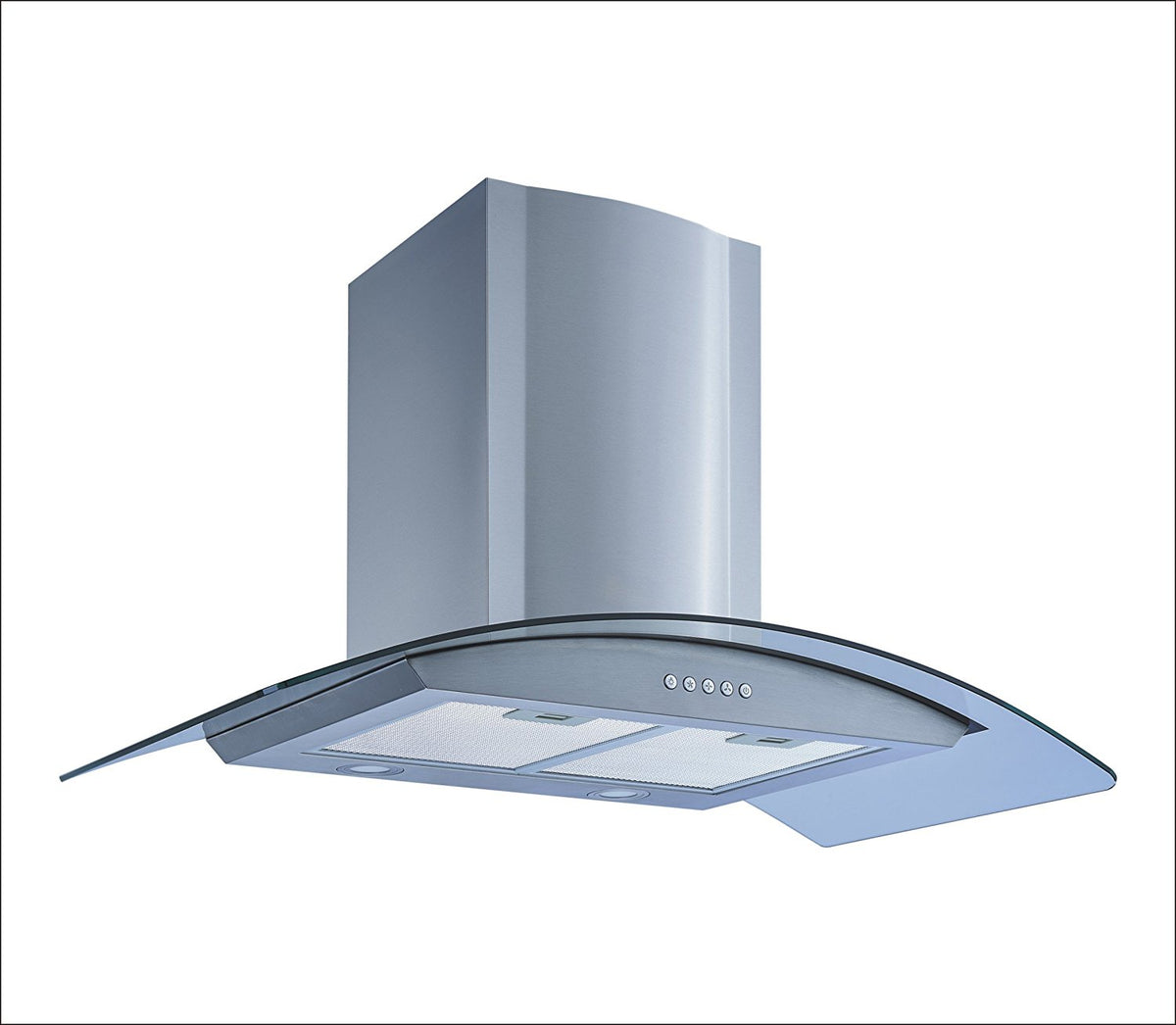 30" Stainless Steel Tempered Glass Wall Mount Range Hood Y43835
