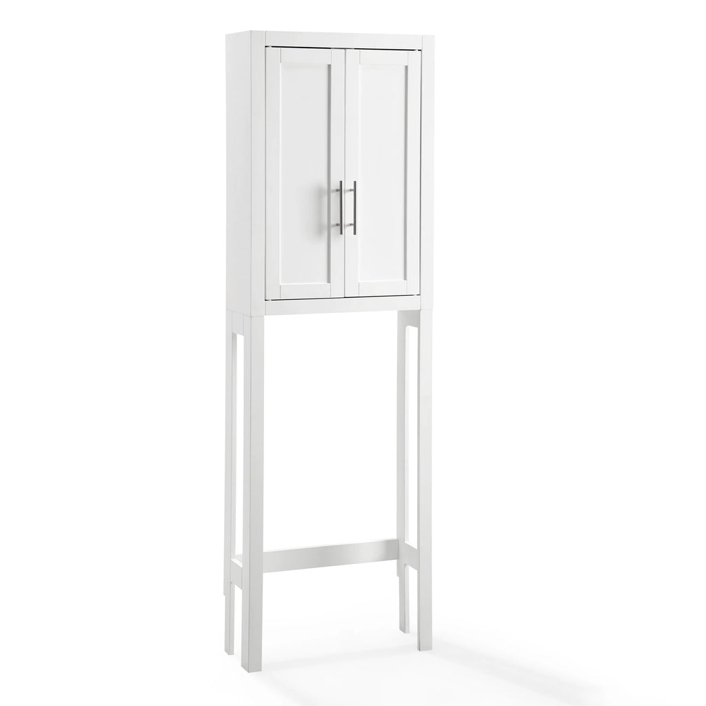 White/Nickel Wood/Metal Spacesaver F85779