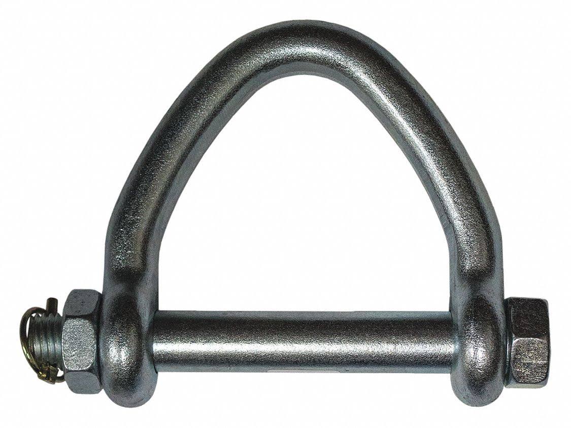 Carbon Steel Shackle, 1 in Body Size, 1 in Pin Dia. Q400