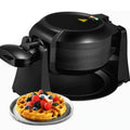 Double Belgian Waffle Maker 180° Flip 1400W Nonstick Black F527