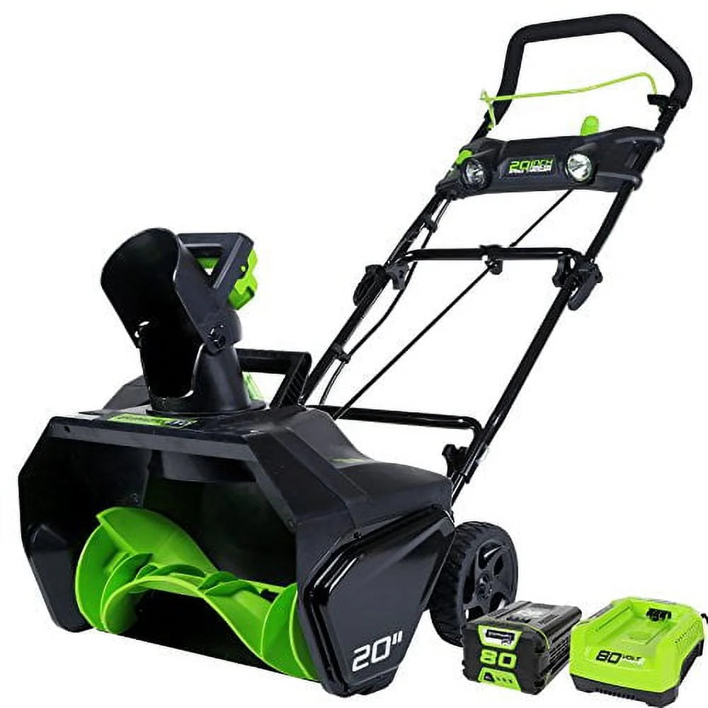 80-Volt 20-inch Brushless Battery Powered Push Snow Blower L96225
