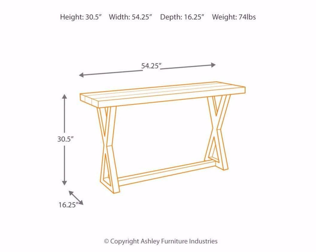 Light Brown Sofa Table X174327