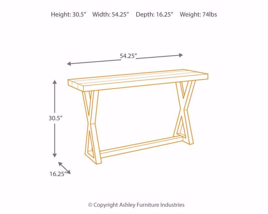 Light Brown Sofa Table X174327