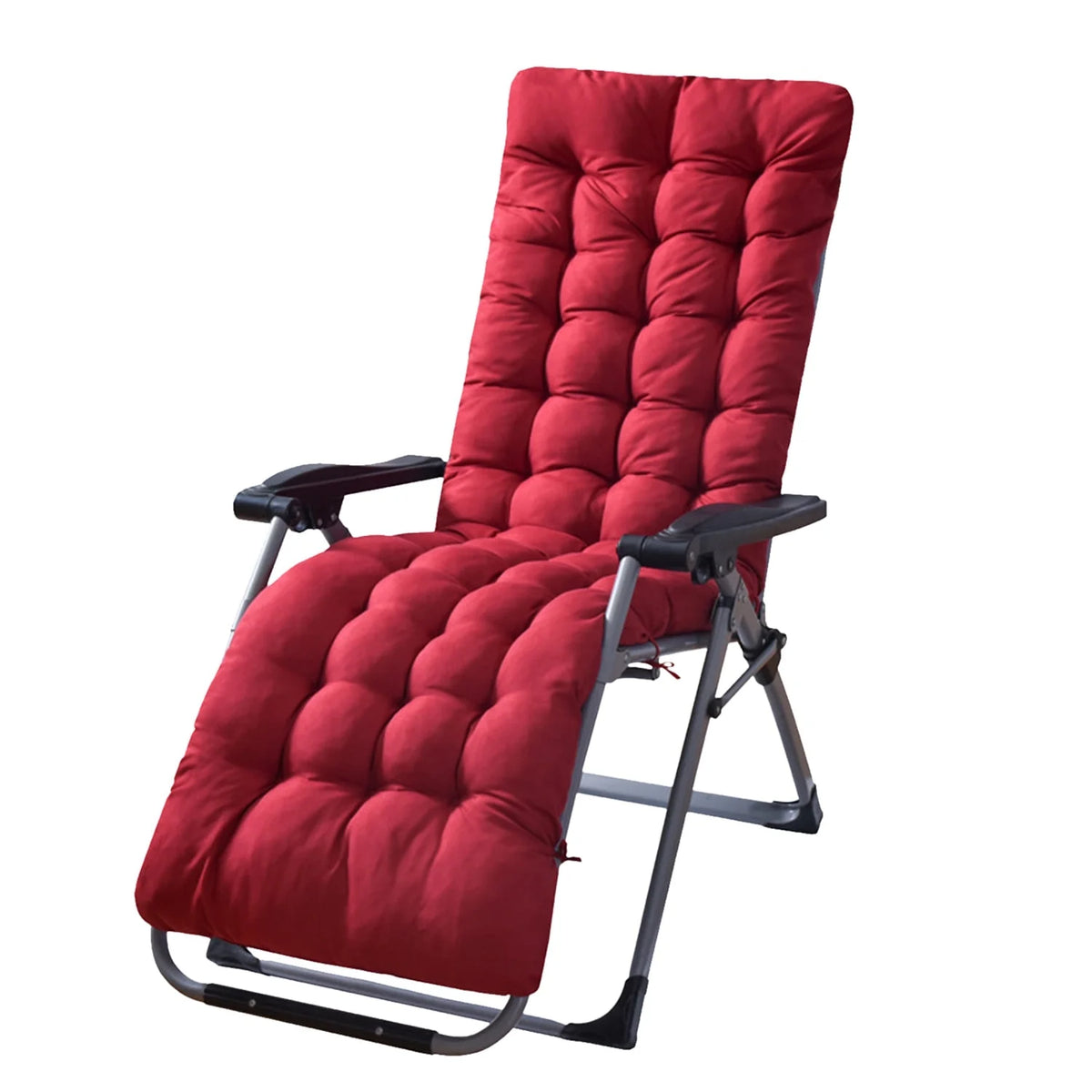 Red Outdoor Chaise Lounger Cushion G838738