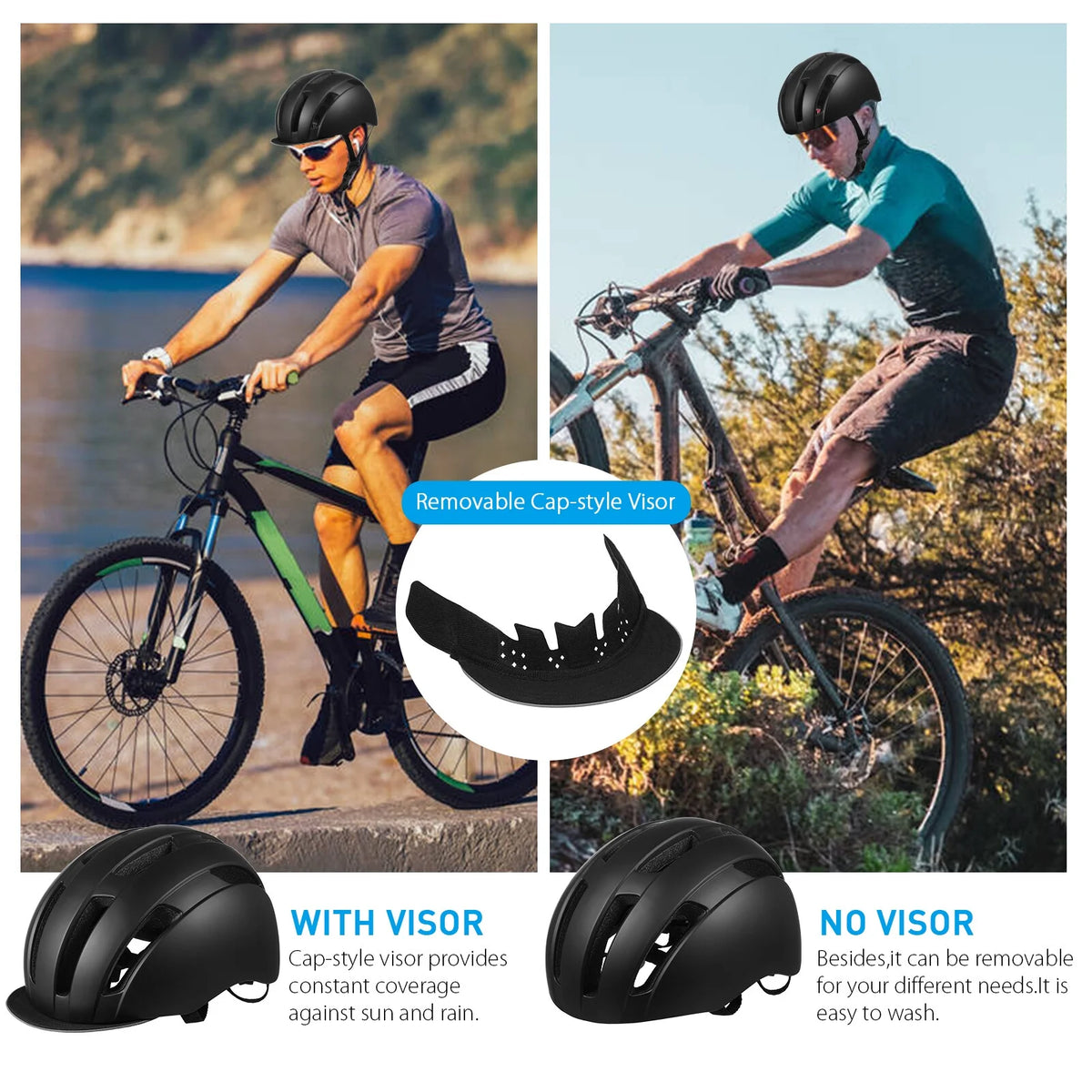 Detachable Visor Bicycle Helmet S628