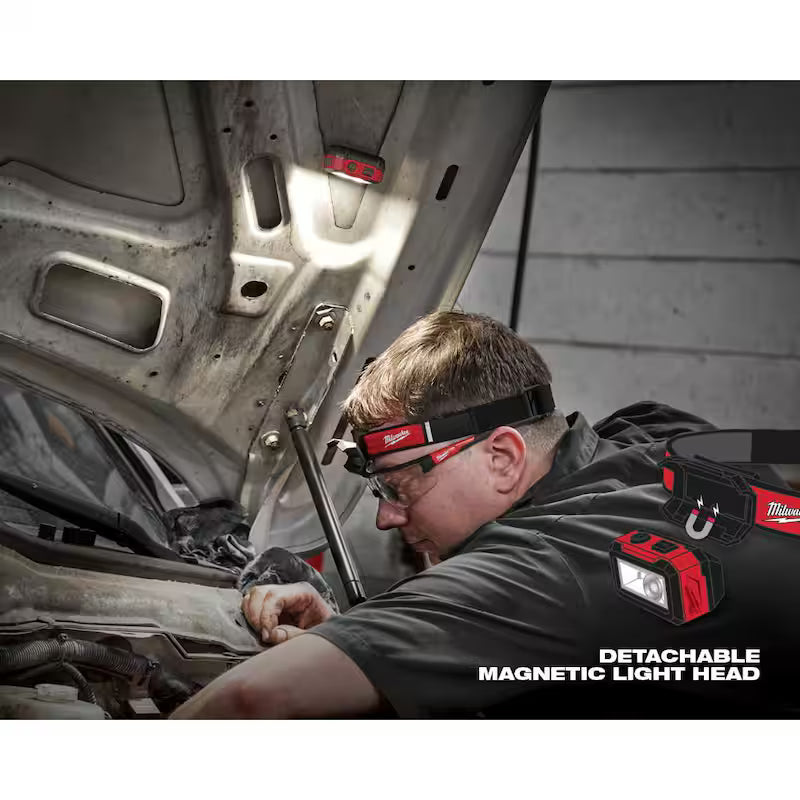 450 Lumens Rechargeable Magnetic Headlamp and Task Light 2-Pack P218