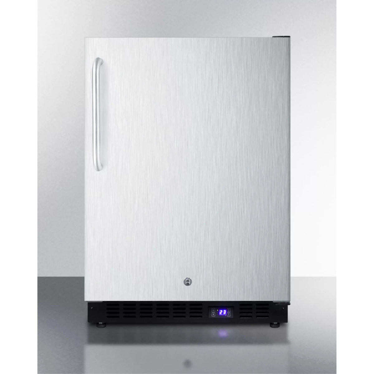 Black Stainless Steel Outdoor All-Freezer with Digital Thermostat and Lock L759
