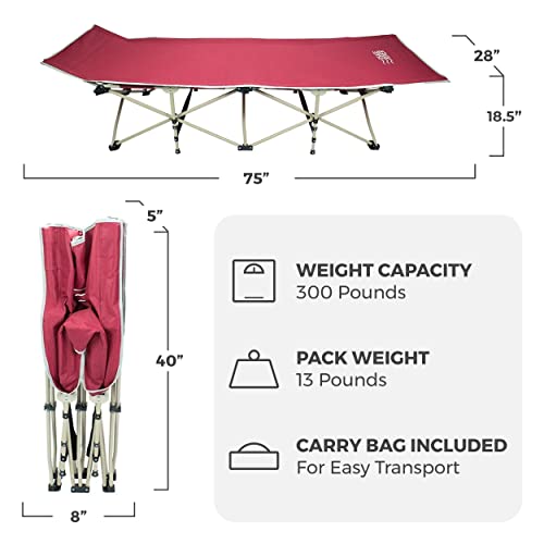 Folding Camping Cot 300 lbs H672471