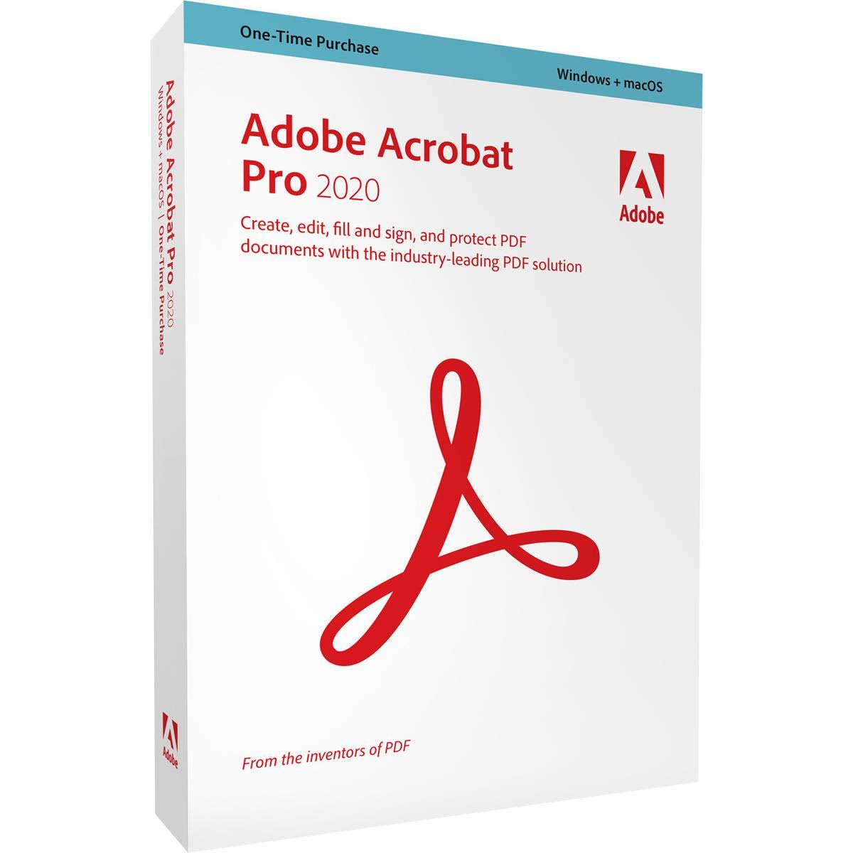 Acrobat Pro 2020 for Windows & Mac M4978