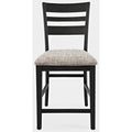 Dark Charcoal Ladderback Counter Stool U50063
