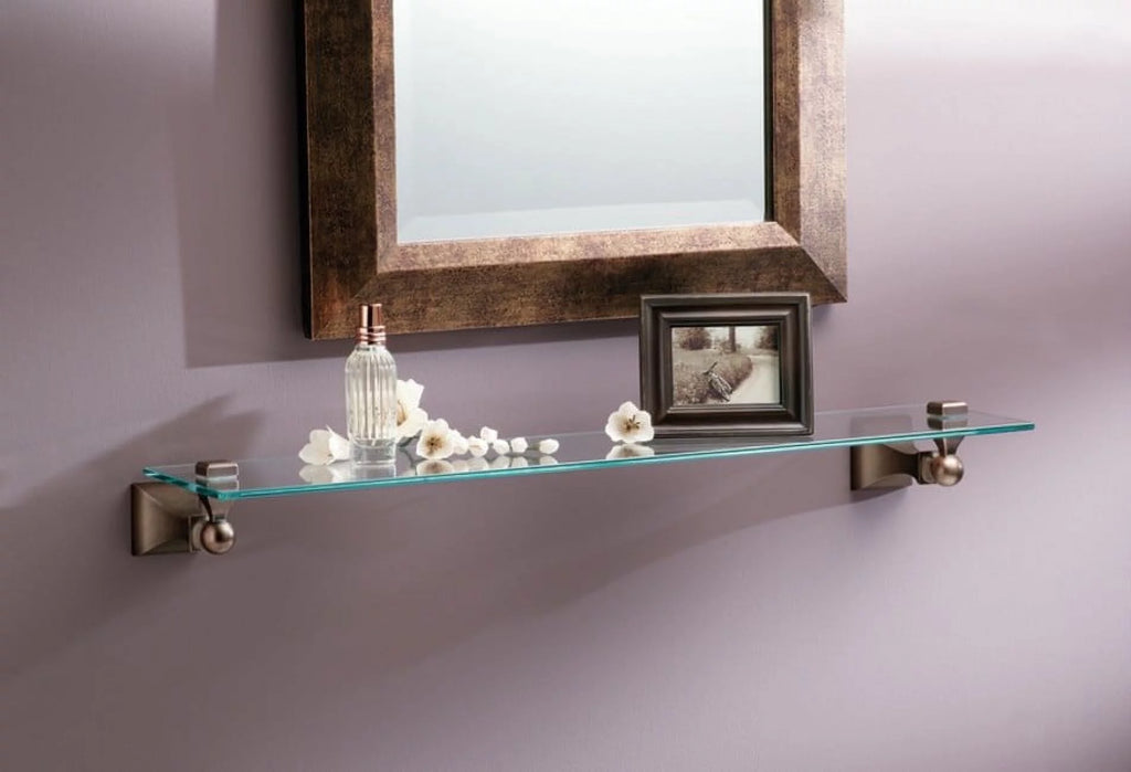 Brushed Nickel Vanity Shelf V500629
