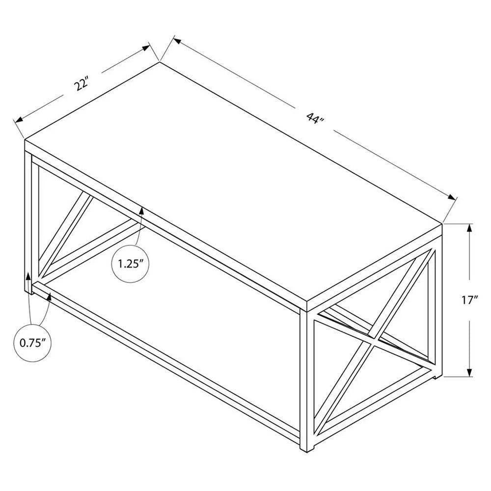 Glossy White Laminate Coffee Table I588