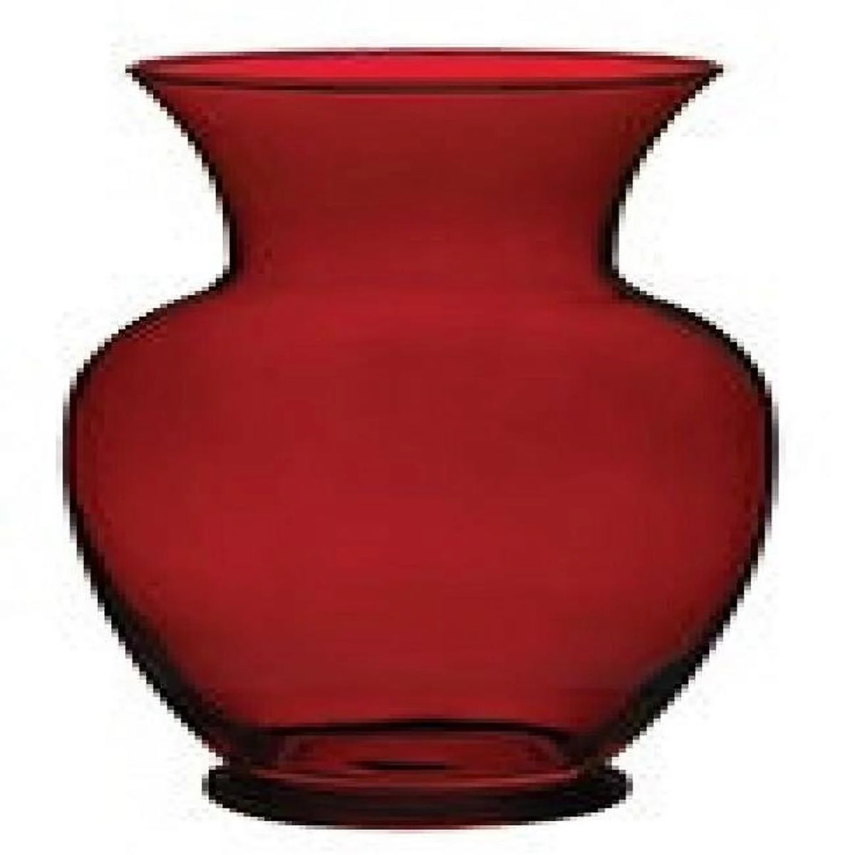 Ruby Red Glass Vase Set of 4 D969