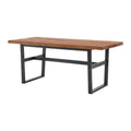 72" Dining Table with Solid Cedar Top in Chestnut O80776