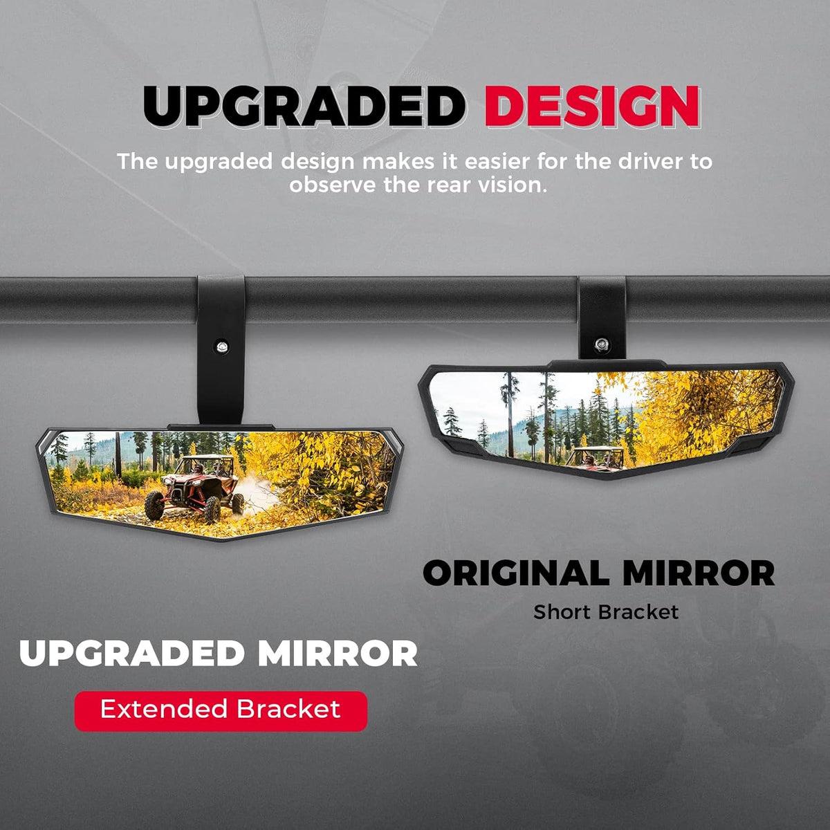 UTV Rear View Mirror with Convex Mirror Q4106