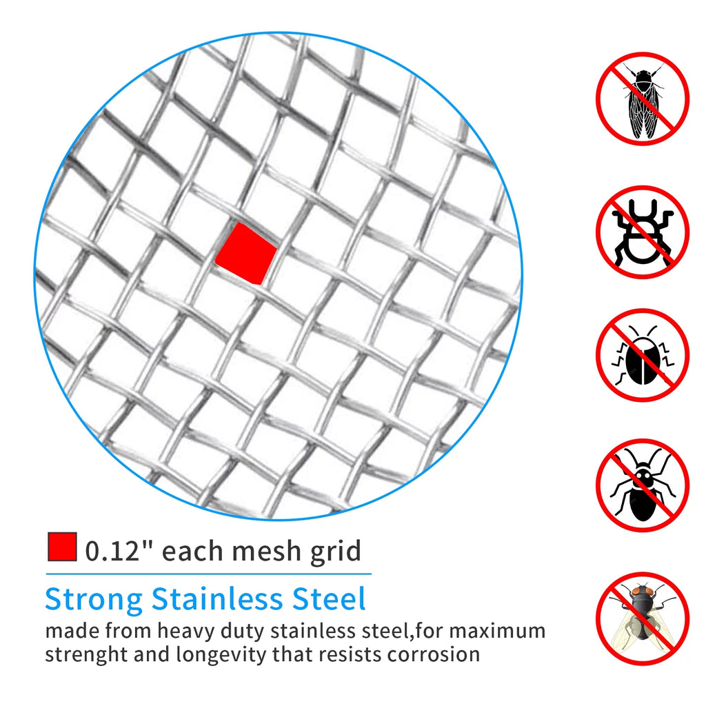 Stainless Steel Mesh RV Flying Insect Screen with Installation Tool R64748