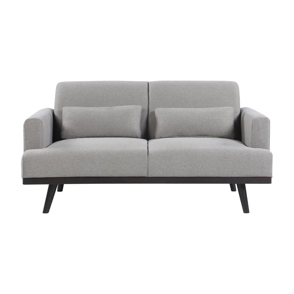 Gray Fabric Upholstered Loveseat Q8843