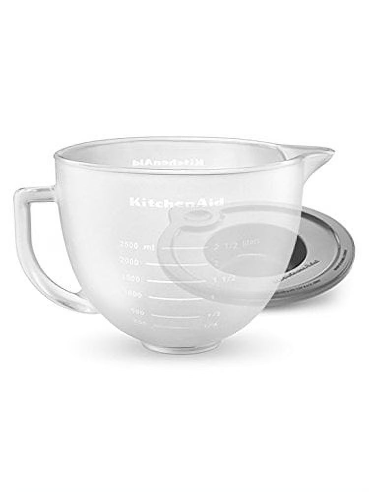 Frosted Glass Bowl with Lid, 5-Quart K55962