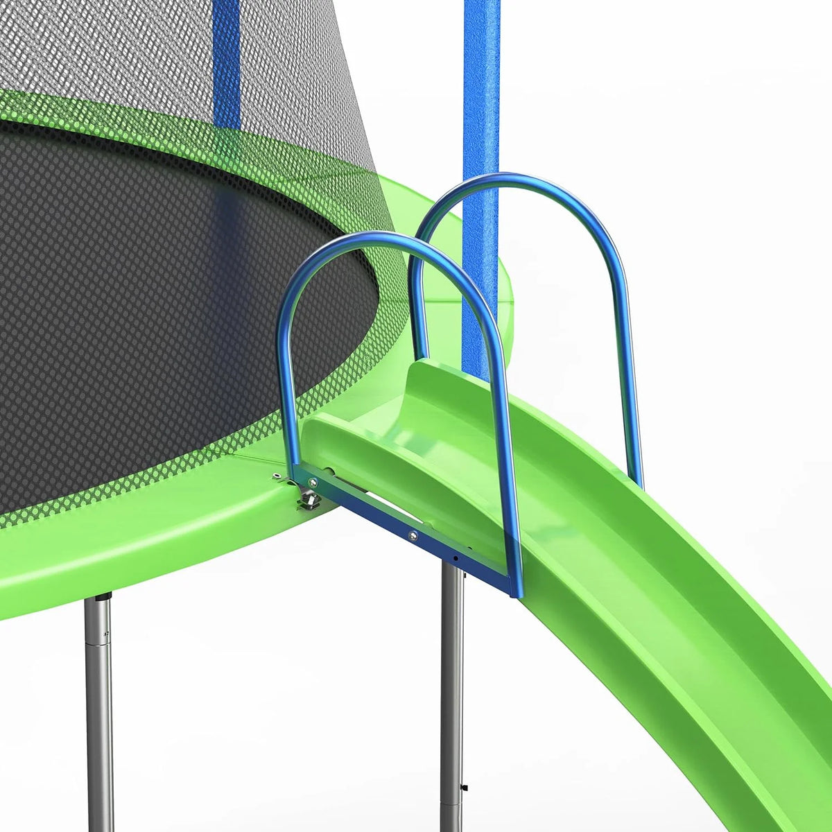 14FT Trampoline with Enclosure Slide Swing & Basketball Hoop A526426