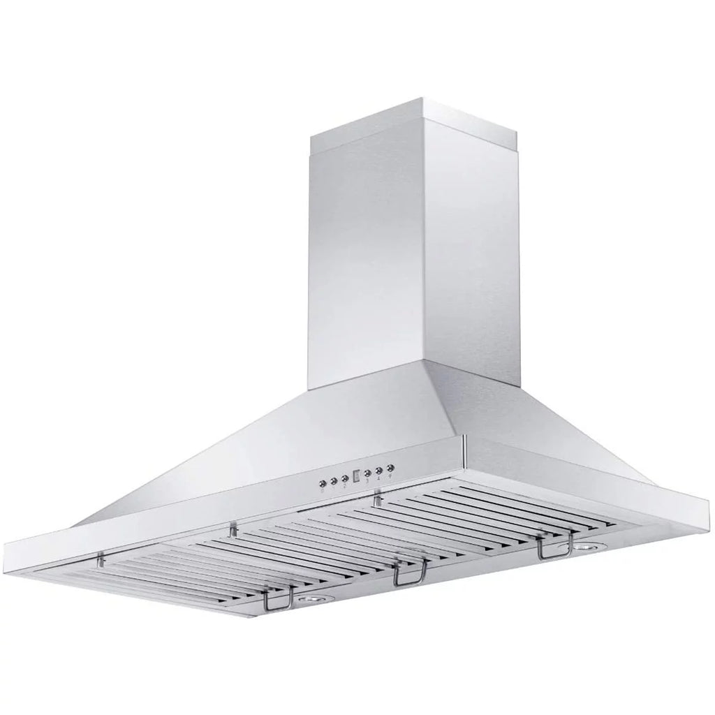 36" Wall Mount Ductless Range Hood with LED Lights Stainless Steel C927