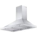 36" Wall Mount Ductless Range Hood with LED Lights Stainless Steel C927