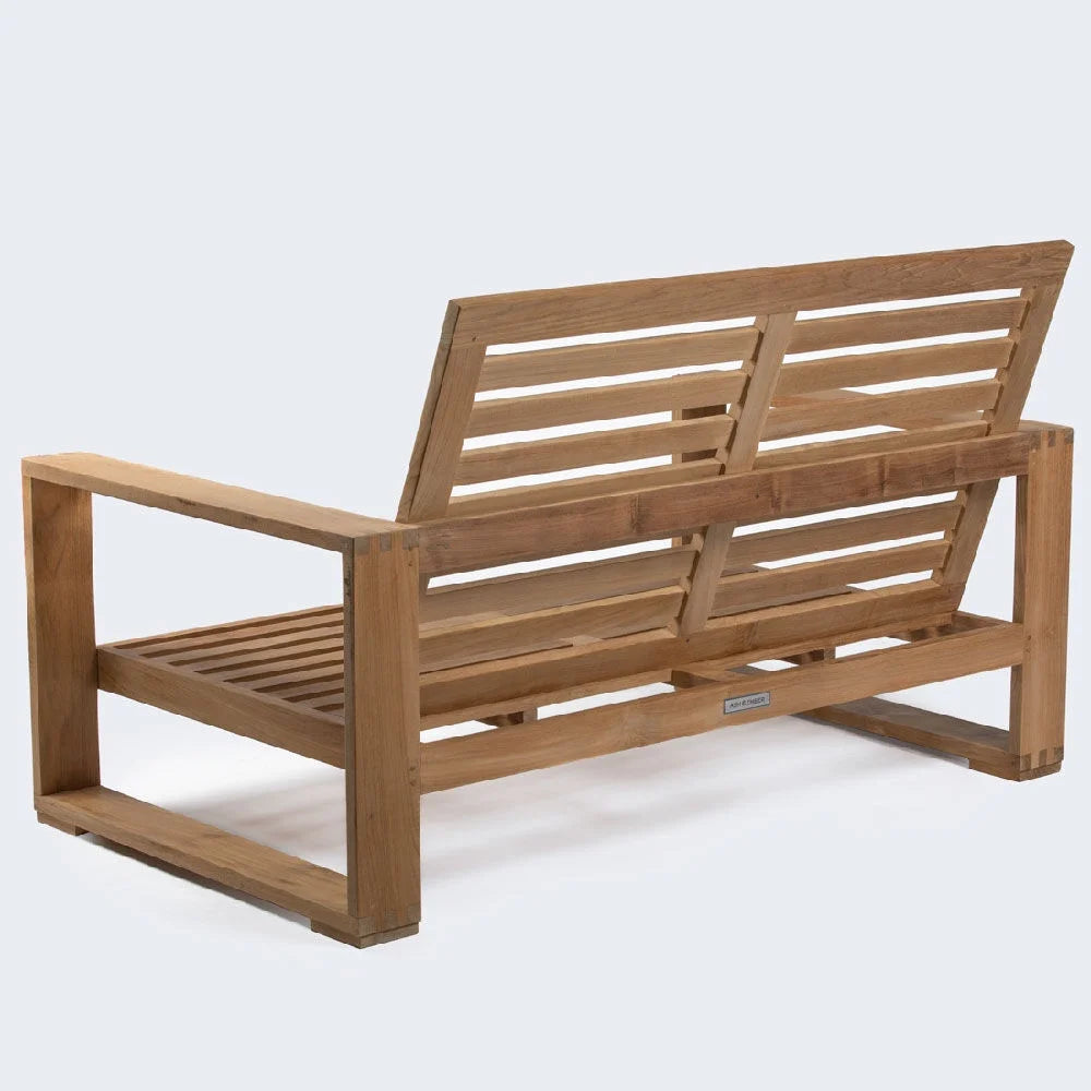 Grade A Teak 60in Patio Bench, Seats 2, Weather Resistant S697