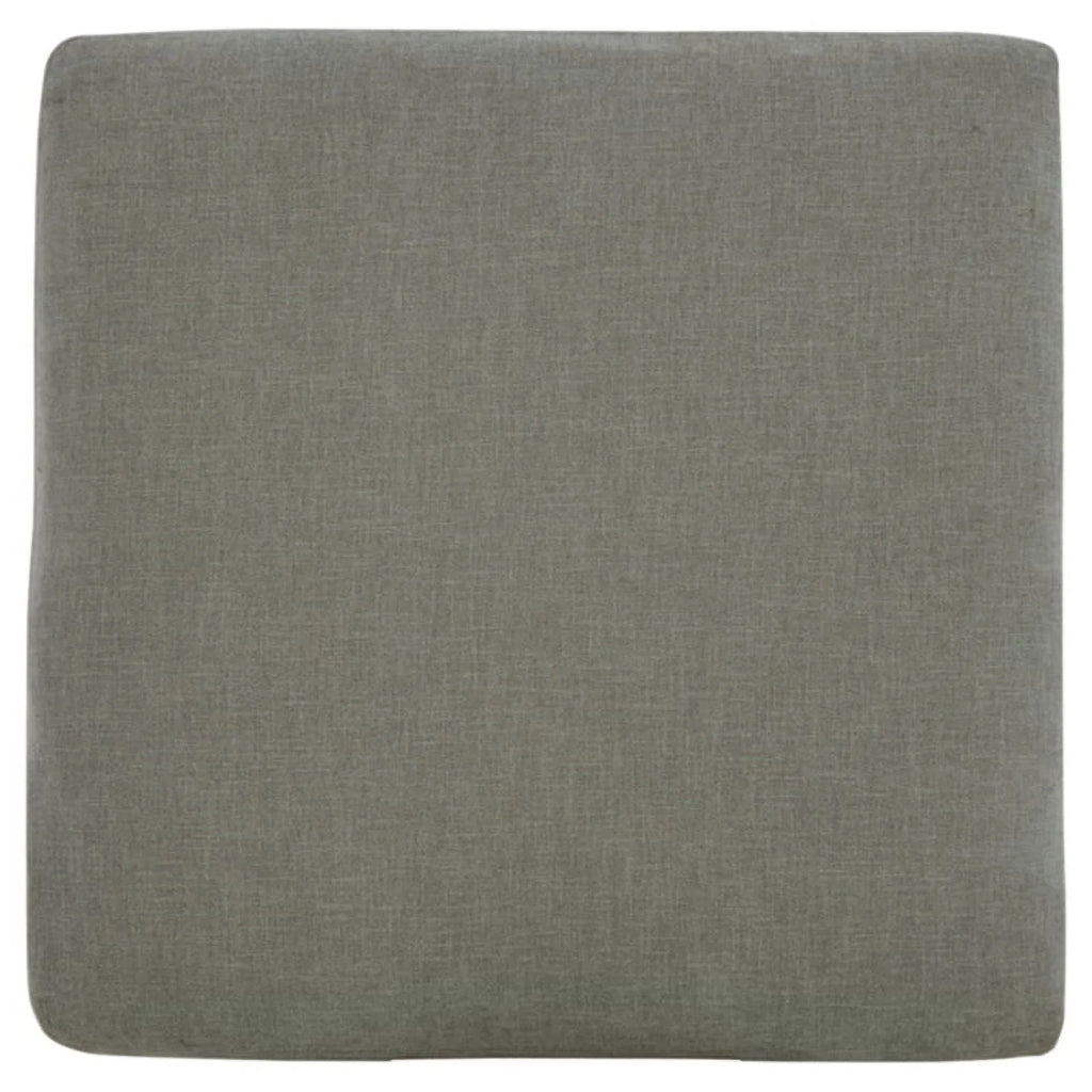 Gray & Black Fabric Oversized Accent Ottoman J917